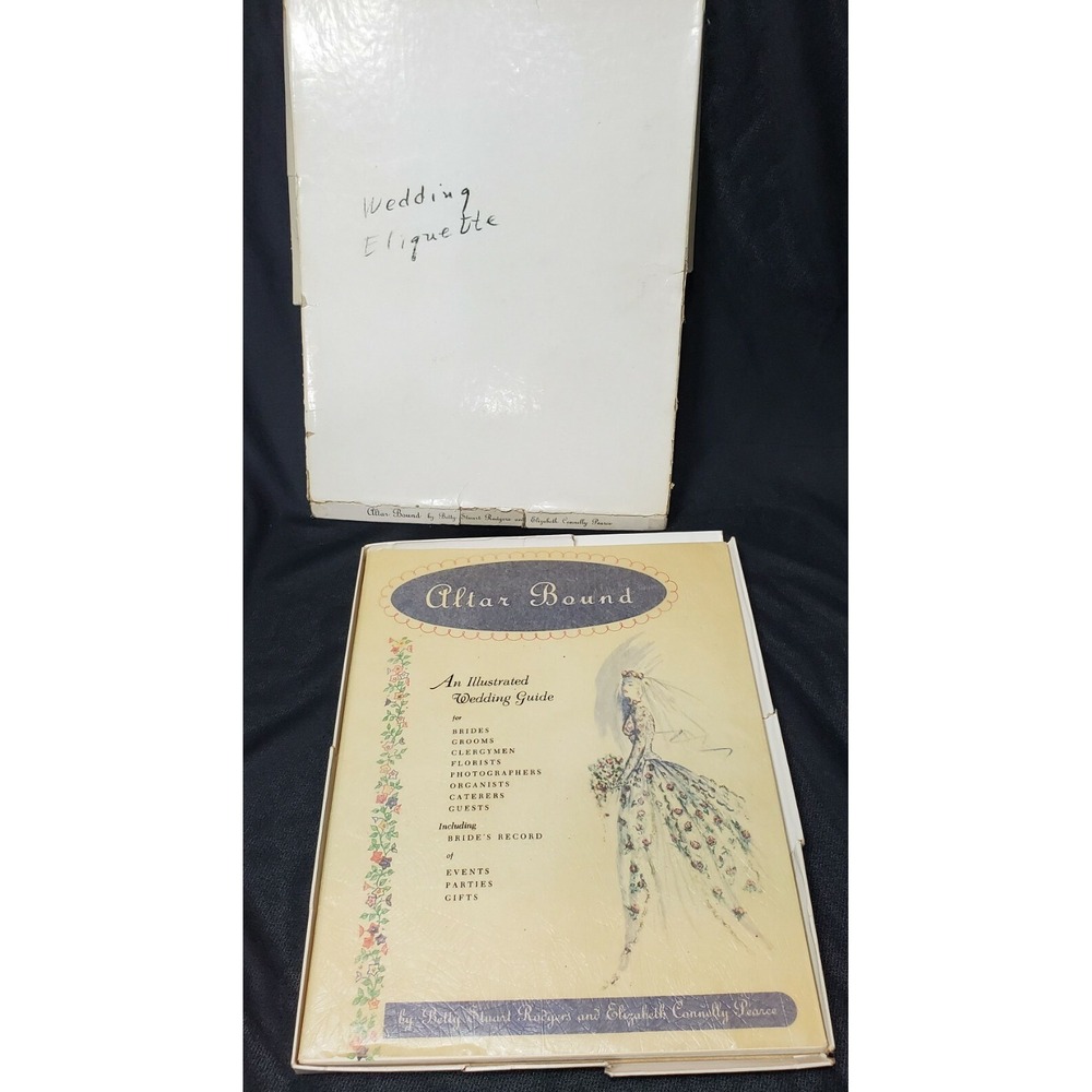 Vintage 1953 Alter Bound Illustrated Bride Wedding Guide Etiquette Book
